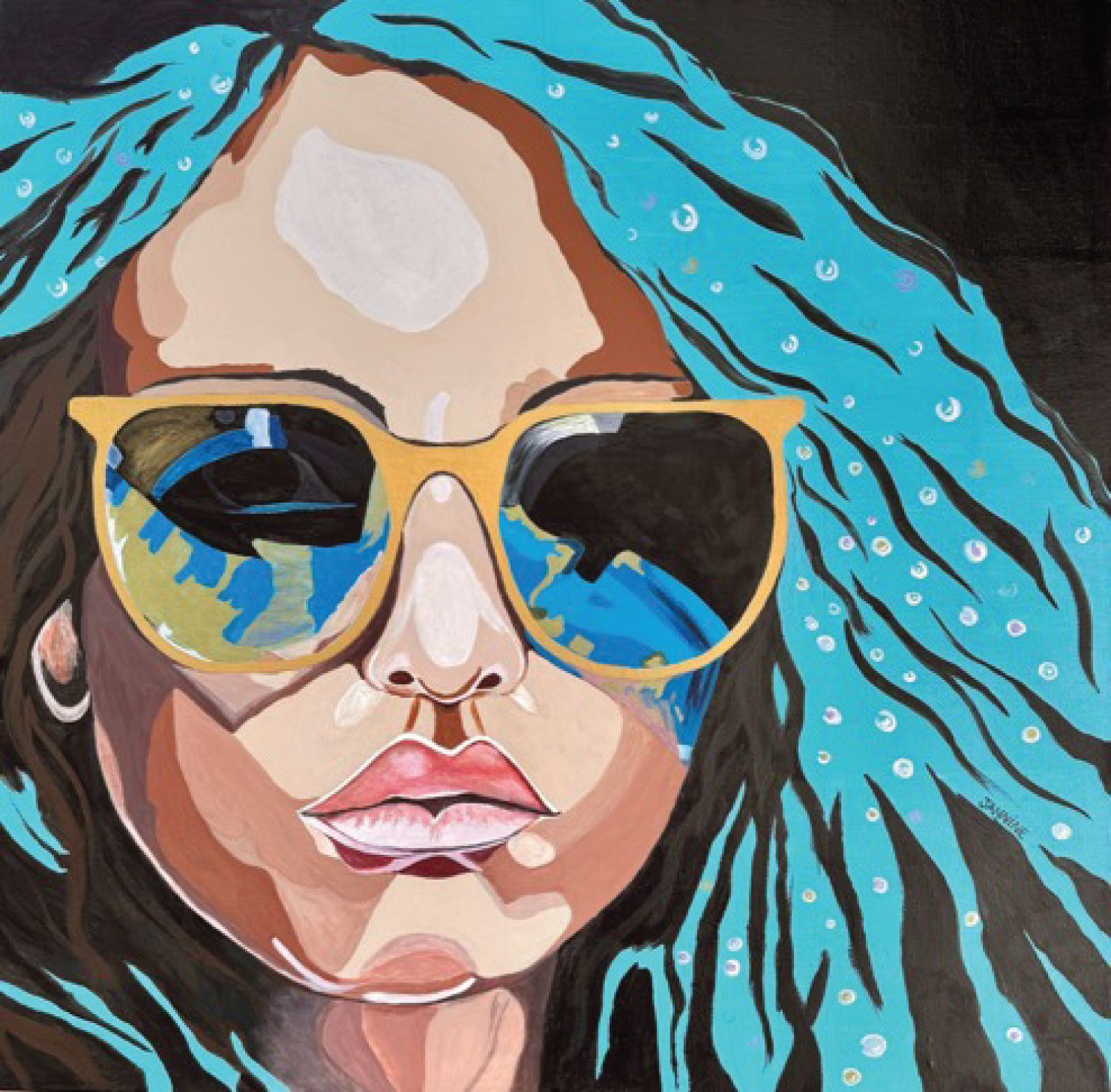 Jannine Lemere art "Drops of Jupiter" Pass-A-Grille Art Fair